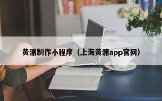 茌平黄浦制作小程序（上海黄浦app官网）