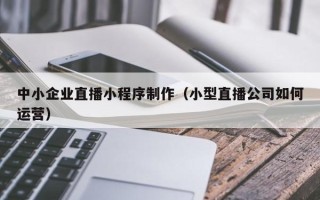 茌平中小企业直播小程序制作（小型直播公司如何运营）