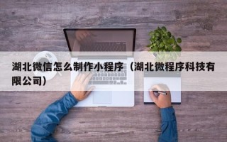 茌平湖北微信怎么制作小程序（湖北微程序科技有限公司）